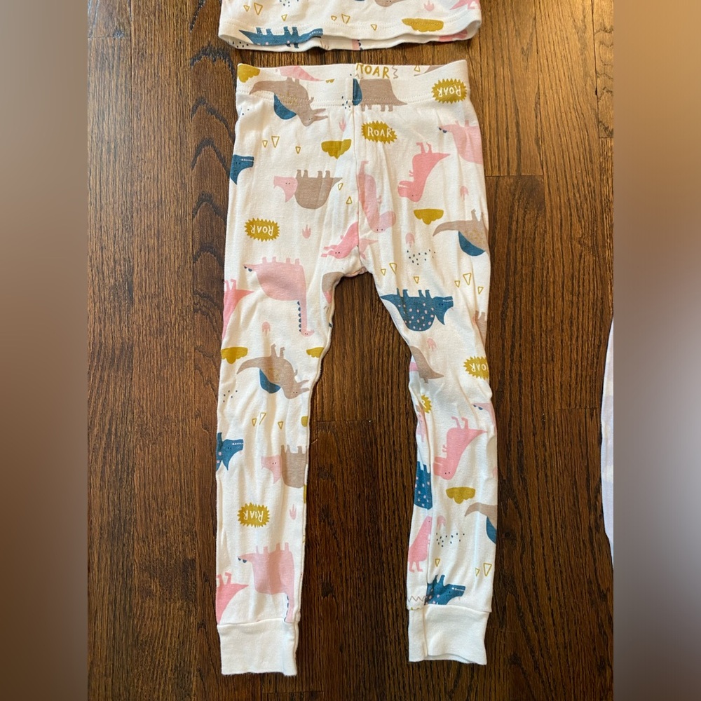 LOT- 7 pairs cotton pajama sets girl size 4T (14pcs total) sleepwear USED pjs - Picture 11 of 16